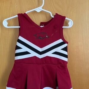 Red and White Razorback Cheerleader Dress